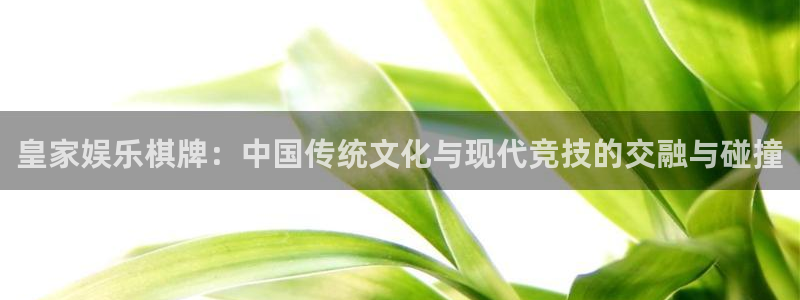 壹号娱乐官方app下载安装：皇家娱乐棋牌：中国传统文化与现代竞技的交融与碰撞